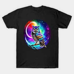 Mystical Moonlight Owl T-Shirt